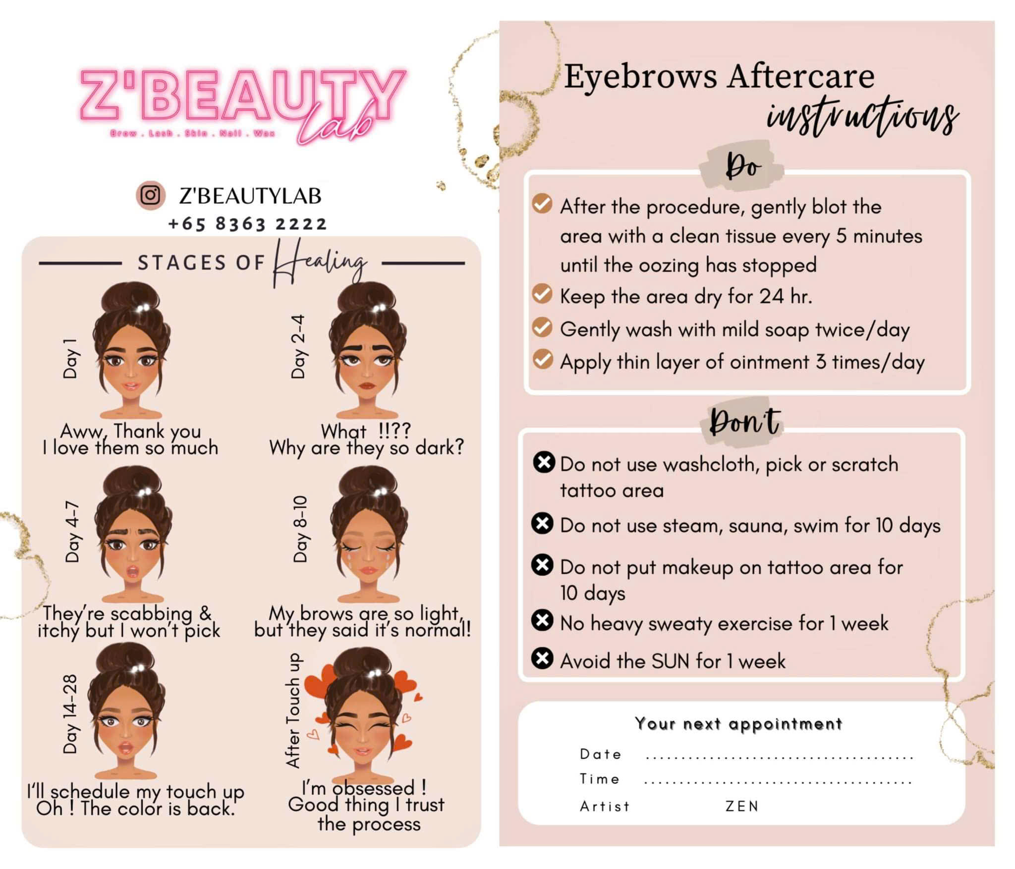 Care instructions 3