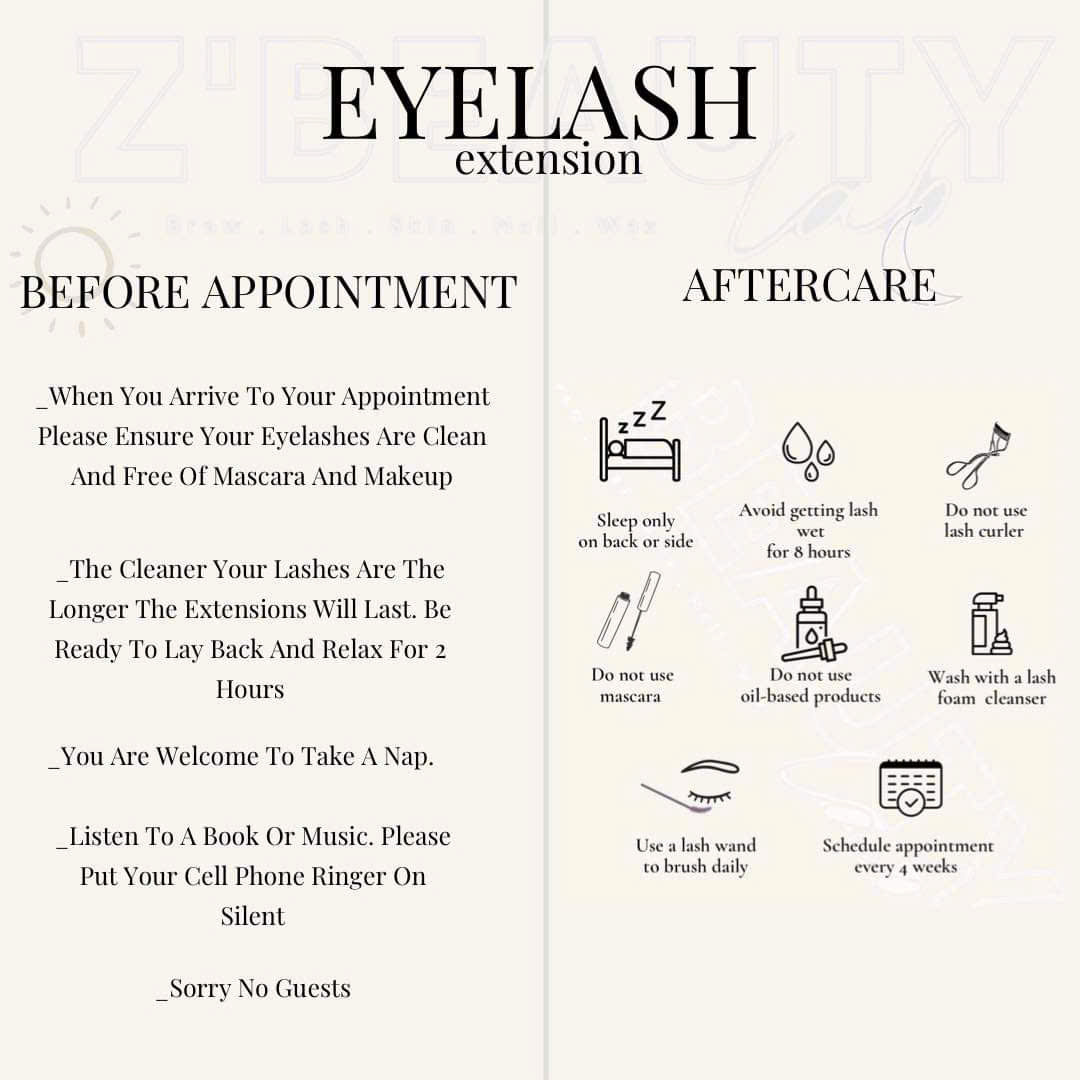 Lash care instructions 1