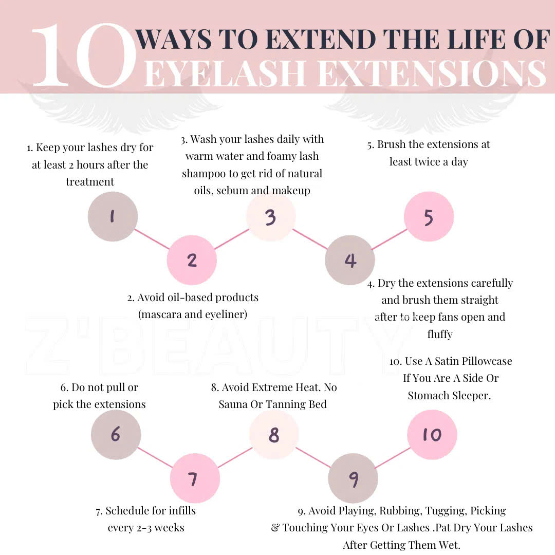Lash care instructions 4